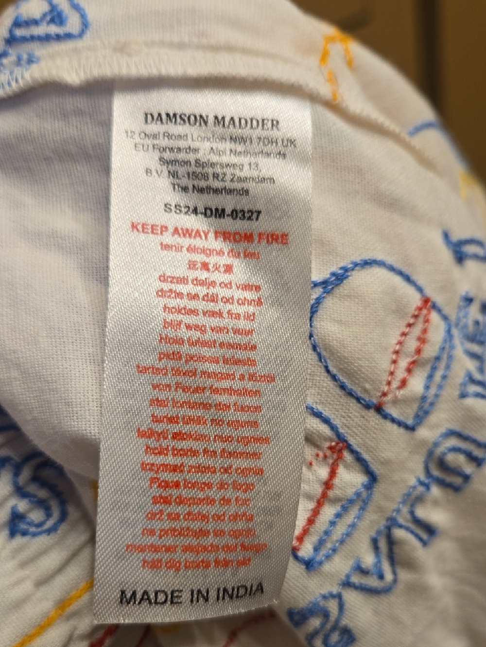 Damson Madder Appetito Embroidered Shorts EU Size 14/ US Size 10 - Picture 10 of 11